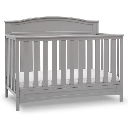 Vista 6 de Delta Children Emery - Cuna convertible 4 en 1 para bebés, paquete de 1, color gris
