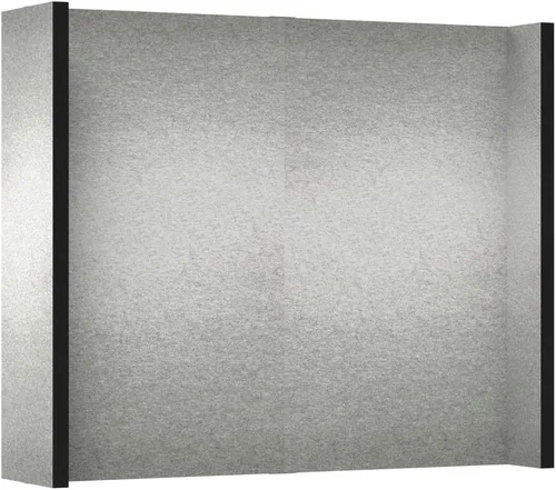 Vista 42 de EverPanel - Kit de pared modular de 7 x 7 pies, color azul oscuro SoundSorb con ribete negro, divisor de habitación, paneles de pared entrelazados