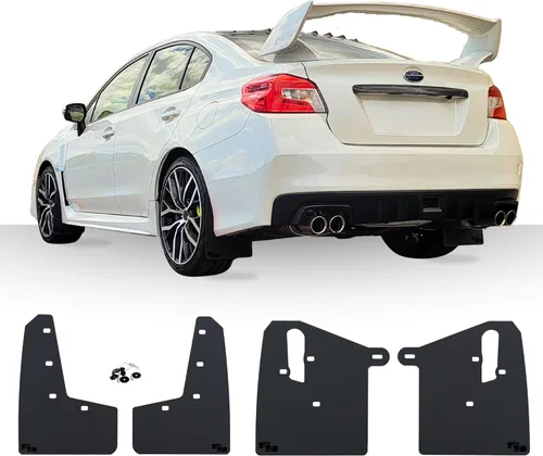 RokBlokz - Salpicaderas para Subaru WRX STI 2015 + - Varios colores disponibles - Incluye todas las herramientras para su instalación, Negro con