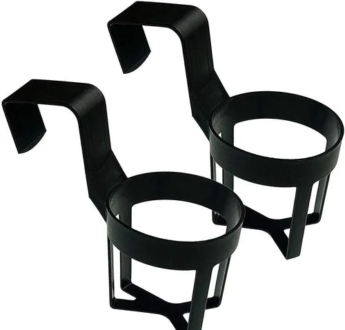 2pcs Auto Cup Holder, Car Bottled Drinks Holder, Universal Plastic Cup Holder (Negro)