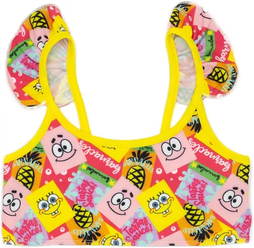 Vista 3 de SpongeBob SquarePants Bikini Niñas Niños Amarillo 2 Piezas Bañador