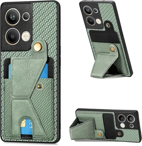 Vista 211 de Funda para Oppo K10x / OnePlus Nord CE 2 Lite 5G Funda para Realme 9 5G / 9 Pro / Q5 / V25 Funda de piel sintética con ranuras para tarjetas