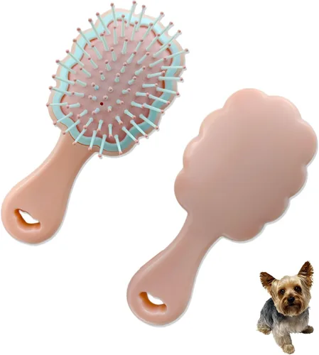 Gentle Cloud - Cepillo de cojín de aire para perros pequeños con caja de regalo, apto para Yorkie, Shih Tzu, Pomerania, Maltipoo, maltés, caniche de