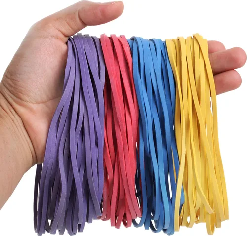 Mr. Pen - Bandas de goma grandes de colores surtidos, paquete de 120, elásticos gigantes para oficina