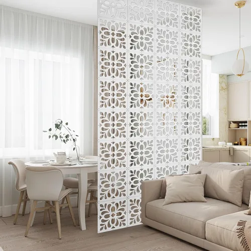 Vista 5 de Boshen 12 piezas de divisor de habitación colgante, panel de pantalla de pared, paneles divisores de habitación, divisor de pantalla de privacidad