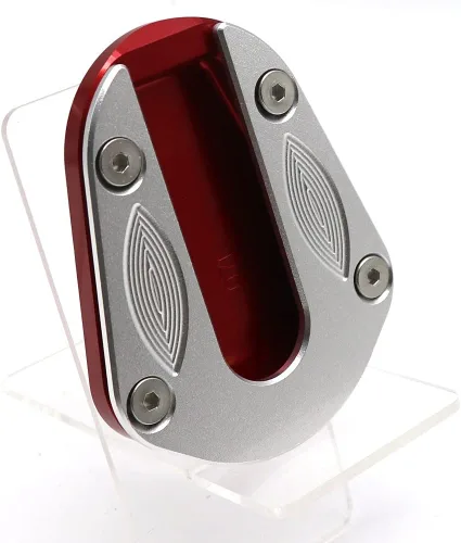 Vista 2 de Soporte lateral de pie de motocicleta Placa de soporte ampliador Placa de ampliación Soporte lateral CNC Almohadilla para Benelli TRK 502 TRK502