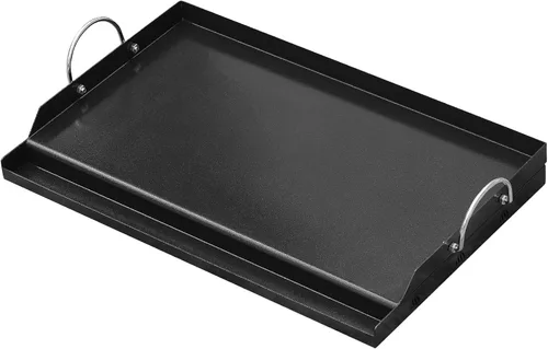 Vista 8 de Onlyfire Plancha universal para barbacoa con asas para la mayoría de las parrillas, parrilla antiadherente con revestimiento de cerámica