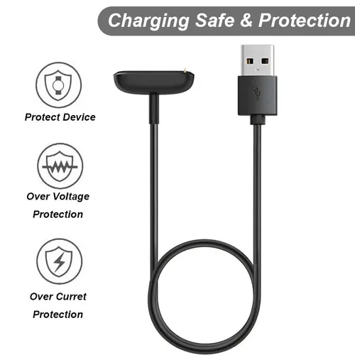 Vista 5 de Cargador para Fitbit Charge 65Luxe, cable de carga USB de repuesto para Fitbit Charge 56Luxe Fitness Trackers 3.3 ft3.3 pies