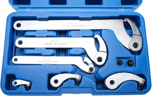 Vista 7 de 8milelake - Llave de espiga y gancho ajustable/Juego de llaves de herramientas