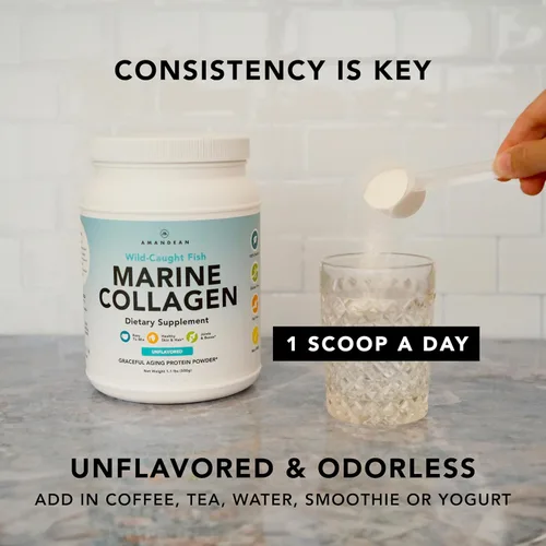 Vista 7 de Colágeno en polvo marino pescado salvaje con péptidos de colágeno hidrolizado, 1