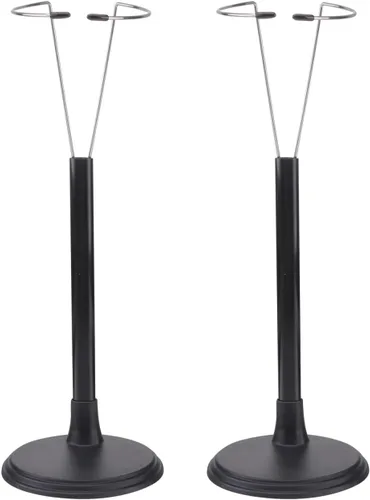 jojofuny 2Pcs Black Doll Stand for 12-15 Inch Action Figure: Adjustable Height Doll Holder for Display, Action Figure Storage Stand for Home