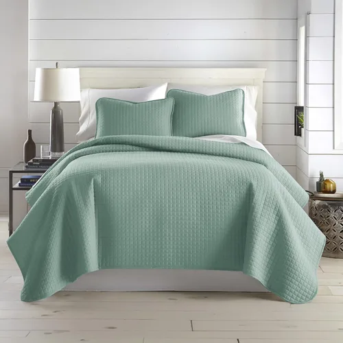 Vista 46 de Southshore Fine Living, Inc. Edredón acolchado de verano, juego de ropa de cama tamaño Queen con 2 fundas de almohada acolchadas, colcha con diseño