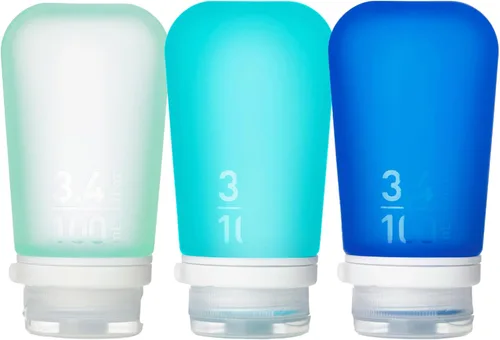 Vista 13 de Humangear gotoob - Juego de 3 recipientes de 53ml, Transparente/Azul/Verde