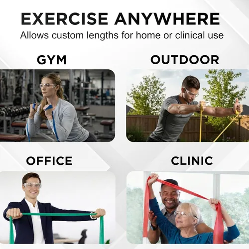 Vista 6 de THERABAND Resistance Band, Special Heavy, 50-Yard Roll, Elastic Band for Exercise