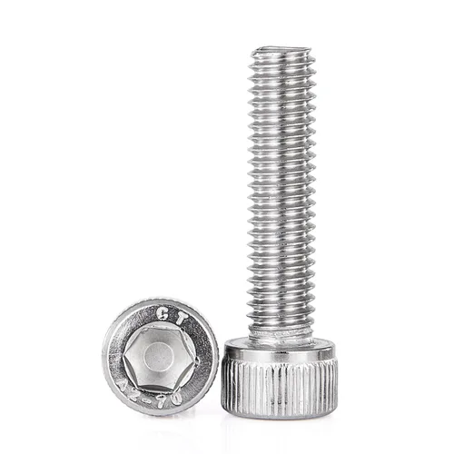Vista 9 de Tornillos de cabeza hexagonal M5-0.031 x 0.315 in Tornillos de acero inoxidable 304 máquina métrica, unidad hexagonal Allen, rosca completa, 50