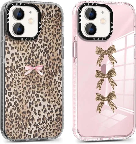 Vista 70 de Paquete de 2 Fundas con Estampado de Chiita para Apple iPhone 7/8/iPhone SE 2020/2022, de 4.7 Pulgadas, Funda Transparente Linda Coquette