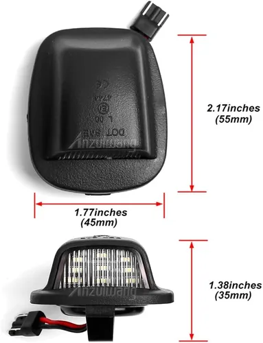 Vista 5 de 2 luces LED de matrícula compatibles con Nis-san Xterra (Roniz) WD22 1999-2004, compatible con Fro-ntier Navara NP300 D22 1998-2004