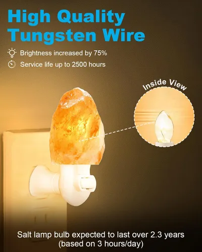 Vista 3 de OuuKoo - Ampolletas de luz nocturna, bombilla LED regulable de 4 W, blanco cálido, base E12, vidrio transparente pequeño, C7