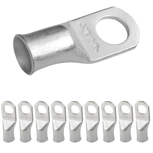 Vista 147 de SELTERM 5 piezas terminales de cable de cobre estañado 1/0 AWG perno de 1/2", extremos de cable de batería, terminales de anillo, conectores