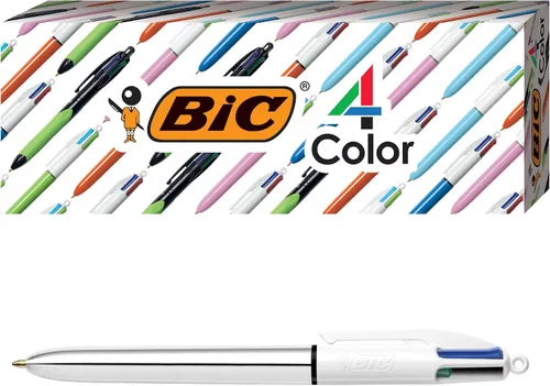 Vista 11 de BIC Bolígrafo retráctil Pro de 4 colores, surtido, paquete de 3