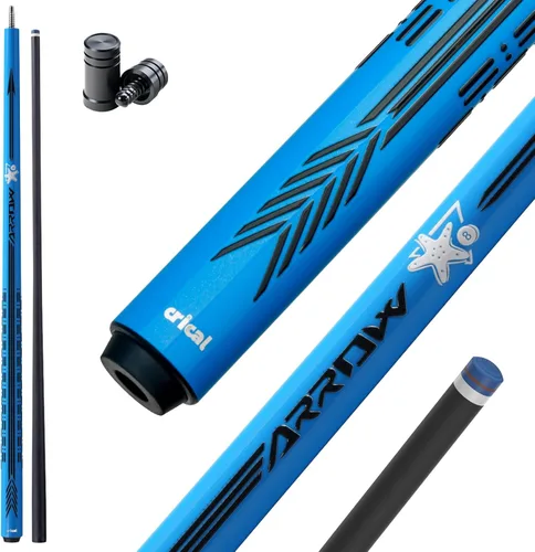 Vista 10 de CRICAL Carbon Fiber Pool Cue Stick - 58" Low Deflection Professional Pool Cue with Pro Taper Shaft, 3D Anti-Slip Wrapless Grip, 12.5mm Tip & 3/8x8