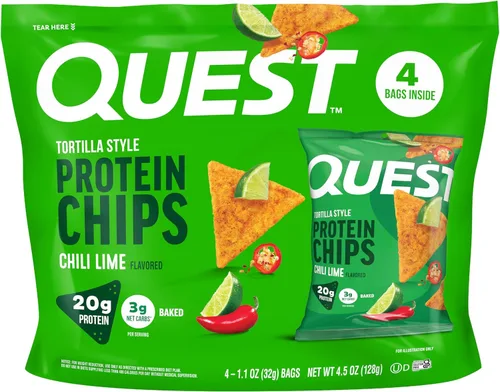 Vista 27 de Quest Nutrition Tortilla Style Protein Chips, Buffalo Ranch, 0.67 oz de proteína, 0.14 oz de carbohidratos netos, aperitivo de proteína sin gluten
