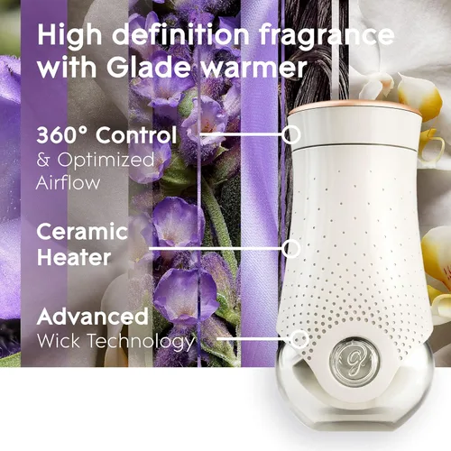 Vista 6 de Glade PlugIns - Recambios de ambientador, aceites perfumados y esenciales para el hogar y el baño, Lavender & Vanilla, 6.7 onzas líquidas, 10