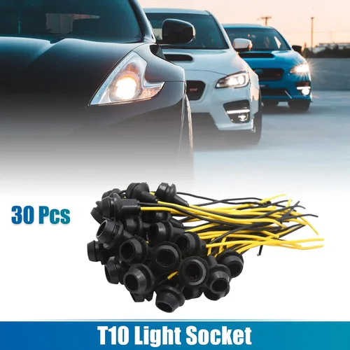 Vista 2 de 30 piezas T10 W5W lámpara LED cuña de coche soporte de bombilla adaptador de conector de extensión universal