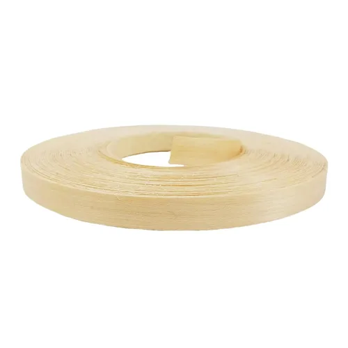 Vista 4 de Tira de bandas de borde de chapa de madera de abedul de 1/2 pulgada x 50 pies, sin planchar, borde de chapa de madera enrollado con adhesivo