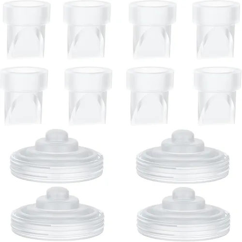 Vista 12 de 4 válvulas de pico de pato y 2 piezas de diafragma de silicona compatibles con el extractor de leche portátil Momcozy M5, piezas de repuesto