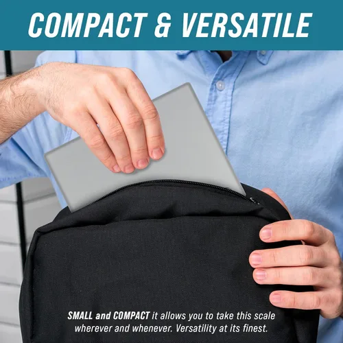 Vista 7 de Smart Weigh Professional USPS Postal Scale with Tempered Glass Platform, Multiple Weighing Modes and Tare Function, Silver Shipping Scale, Platform