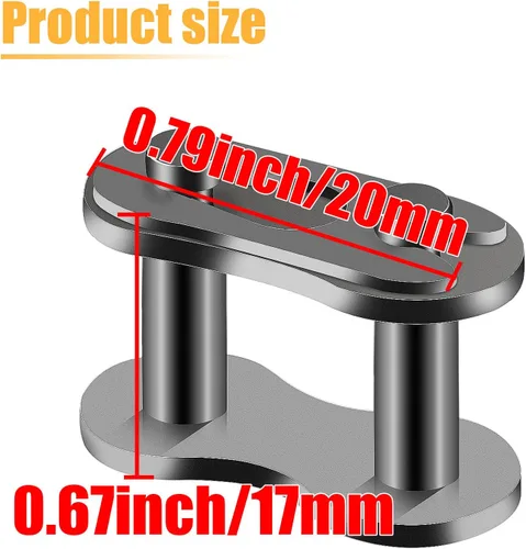 Vista 2 de 5 unidades de 428H cadena de transmisión de reparación de conector principal de enlace dividido para 50cc 70cc 90cc 110cc 125cc 150cc ATV Quad
