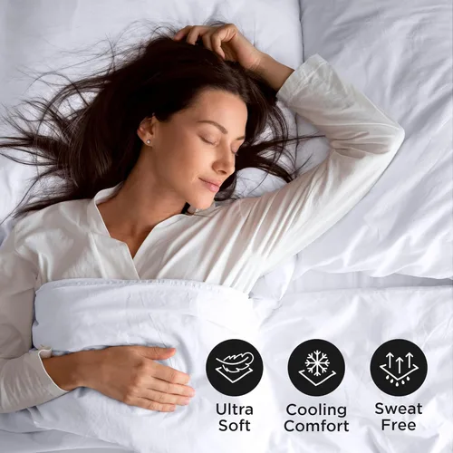 Vista 3 de Royale Linens - Sábana encimera tamaño matrimonial, microfibra cepillada 1800, ultrasuave, transpirable, resistente a arrugas y manchas, la sábana