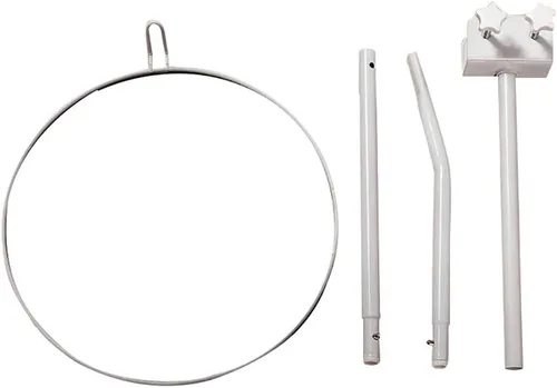 Vista 3 de Vilemoon Soporte para toldo de cuna, juego de soporte de mosquitero ajustable de metal para rejilla de mosquitero accesorios