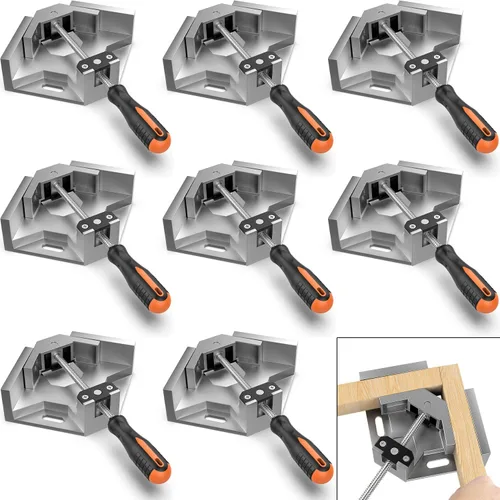 Vista 16 de Housolution Abrazadera de ángulo recto, [2 paquetes] Abrazadera de esquina de aleación de aluminio de 90 ° de un solo mango, herramienta