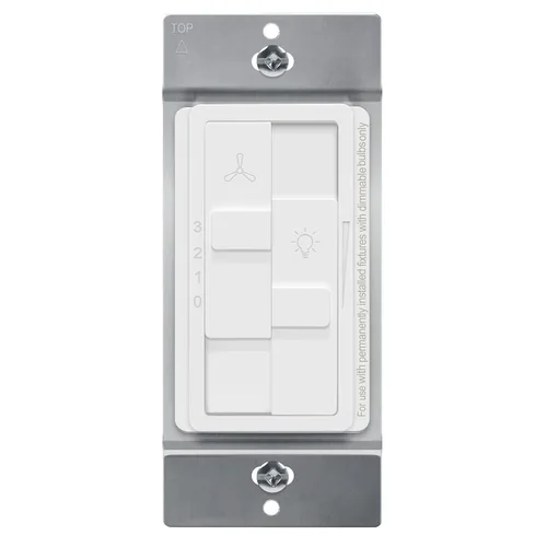 Vista 18 de TOPGREENER Kalide - Interruptor de atenuación combinado con control de ventilador de 3 velocidades, interruptor combinado de luz y ventilador, un