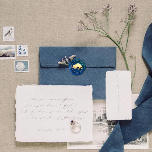 Vista 6 de Armadillo - Sello de cera de animales, sello de cabeza de latón de 1 pulgada con mango de madera, sello de cera retro para envolver regalos