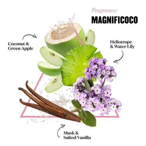 Vista 6 de Soap & Glory Magnifi-Coco Loción Corporal para Mujeres - Loción con Aroma a Coco para Piel Seca con Aceite de Almendra, Manteca de Karité y Vitamina