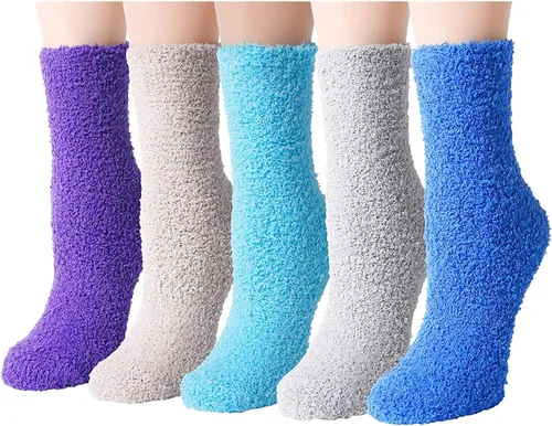 sockfun Super Soft Fluffy Plush Slipper Socks, Fuzzy Socks Cozy Gifts Socks For Women Girls