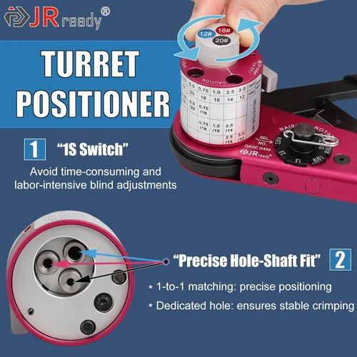 Vista 4 de JRready DW4001 - Kit de conectores Deutsch de 531 piezas con nueva herramienta de crimpado Deutsch de torreta - Conectores DT/DTM/DTP/DTHD