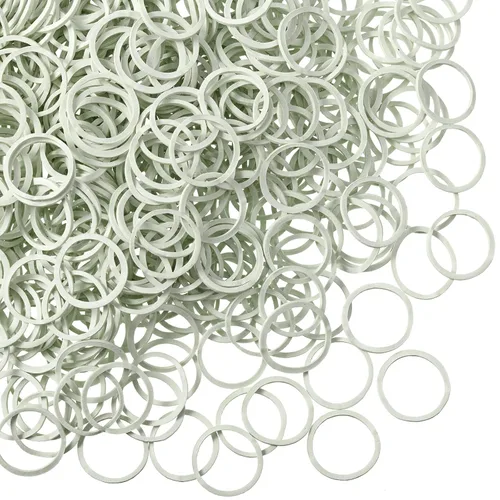 Vista 7 de Hicarer 1000 mini bandas de goma bandas elásticas suaves para peinados de cabello (1.5 cm, transparente)