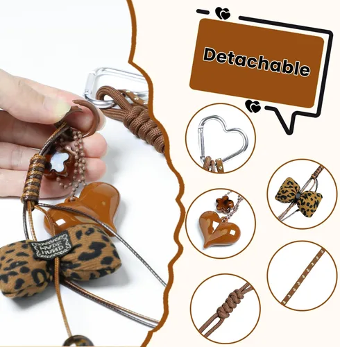 Vista 3 de Cute Keychain Charms For Women,Retro Backpack Bag Charms Ornaments,Beautiful Lucky Keychain Ornaments Decoration