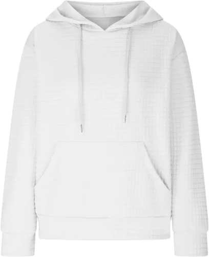 Vista 5 de SHAOBGE Sudaderas con capucha de gran tamaño para mujer, sudaderas con capucha para entrenamiento, suéteres casuales y cómodos trajes de moda
