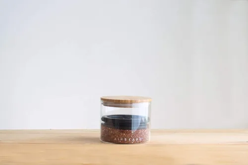 Vista 5 de AirScape Recipiente de vidrio para almacenamiento de alimentos, almacenamiento de vidrio con tapa interior sin aire patentada de Estados Unidos