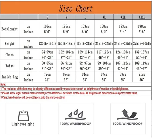 Vista 7 de Rizzon Traje de lluvia de pesca para hombre, impermeable, para vela, pantalones con capucha