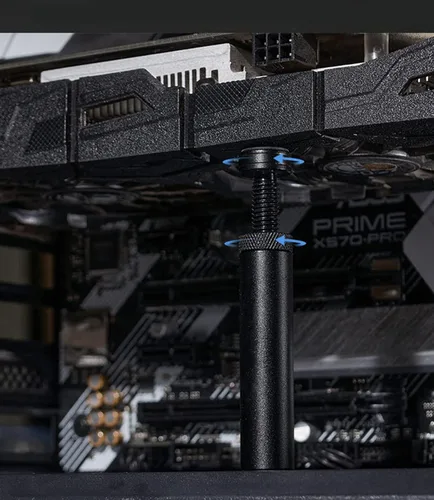 Vista 7 de Soporte de GPU, Soporte Anti-hundimiento para Tarjeta Gráfica, Soporte de Tarjeta de Video, M (50mm-85mm)