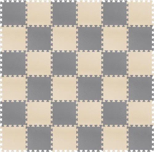 Vista 8 de Riakrum 100 azulejos de 12 x 12 pulgadas de espuma de rompecabezas con bordes de 0.4 pulgadas de grosor, azulejos de espuma EVA entrelazados