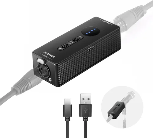 Vista 10 de Kit de alimentación Neewer 48 V Phantom Power de 1 canal