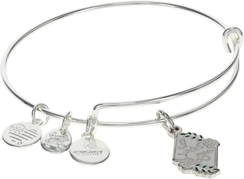 Alex and Ani - Brazalete expandible para mujer dijes de boda acabado brillante de 2 a 35 pulgadas