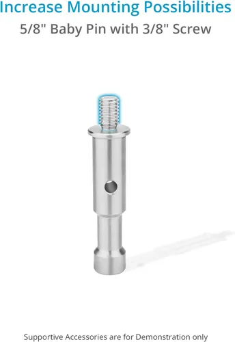 Vista 2 de Proaim Pasador de bebé de 5/8 pulgadas con tornillo de 3/8 pulgadas para carro de producción de video Proaim Victor Lite. para accesorios de soporte